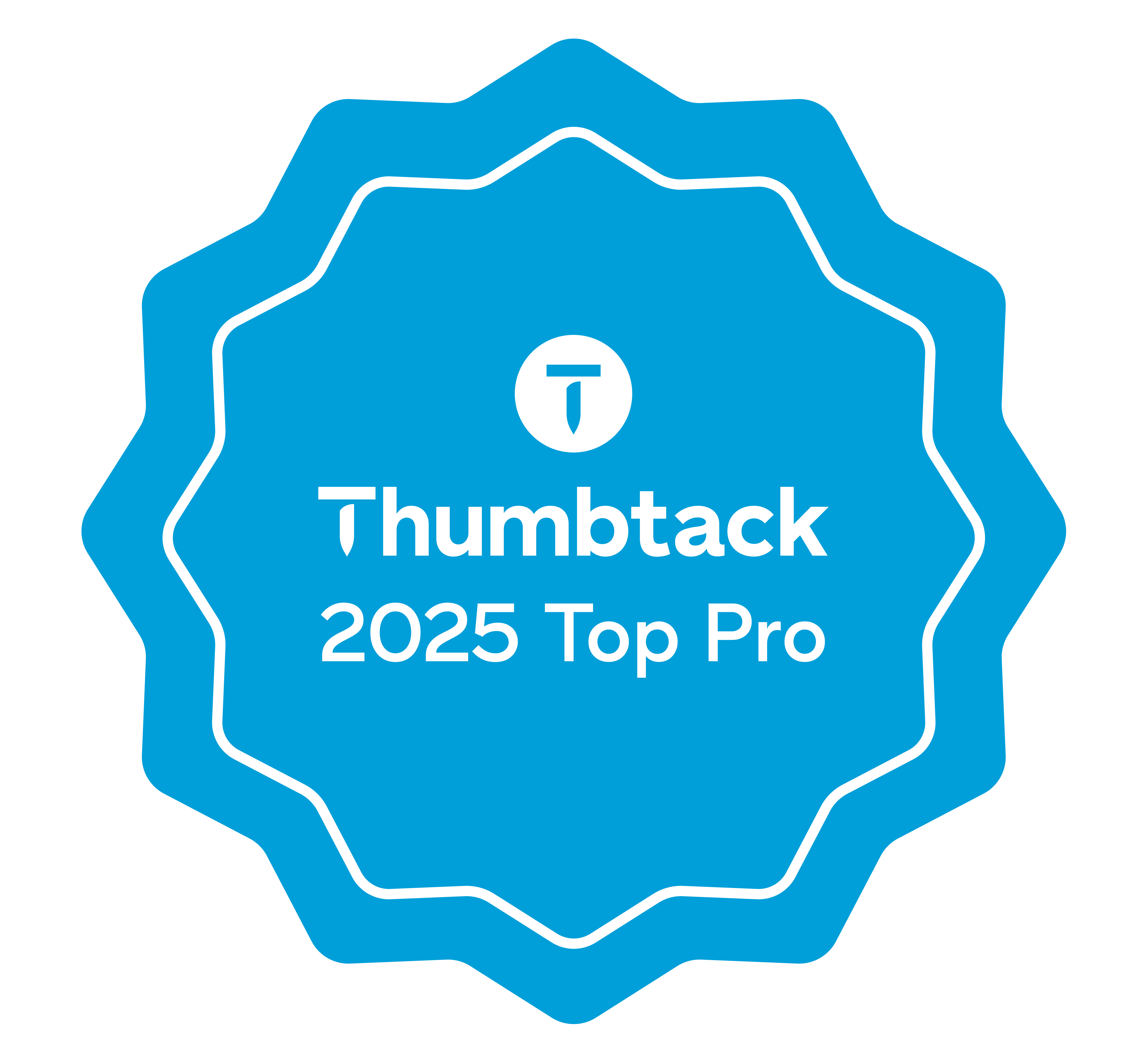Thumbtack 2025 Top Pro Badge